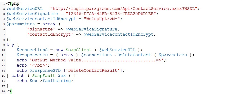 DeleteContact